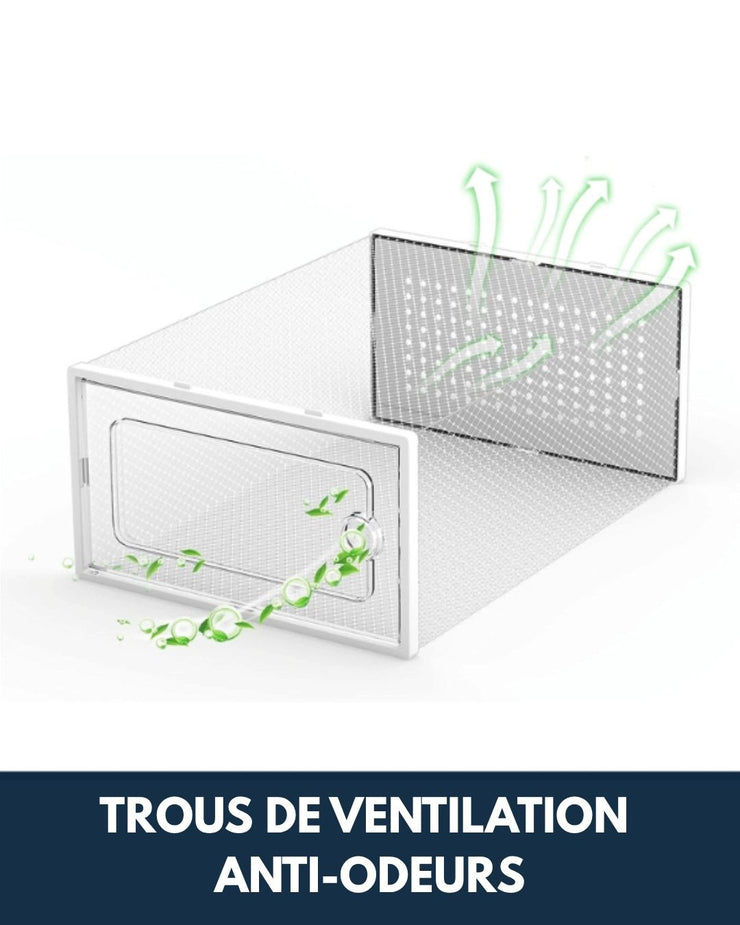Lot de 10 Étagères à Chaussures Gain de Place – Organisateur Modulable