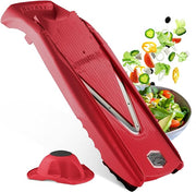 Cepillo de verduras Börner V1 ClassicLine Juego básico (4 piezas) • Cepillo en V clásico + Portafrutas + discos e inserto de seguridad • Rallador de verduras para rodajas (BE) 