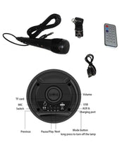 Enceinte Bluetooth Sans Fil de Nouvelle Génération Dolby Surround 95 Watts + Micro Karaoké : Son Clair jusqu'à 20 Mètres de Distance