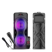 Enceinte Bluetooth Sans Fil de Nouvelle Génération Dolby Surround 95 Watts + Micro Karaoké : Son Clair jusqu'à 20 Mètres de Distance