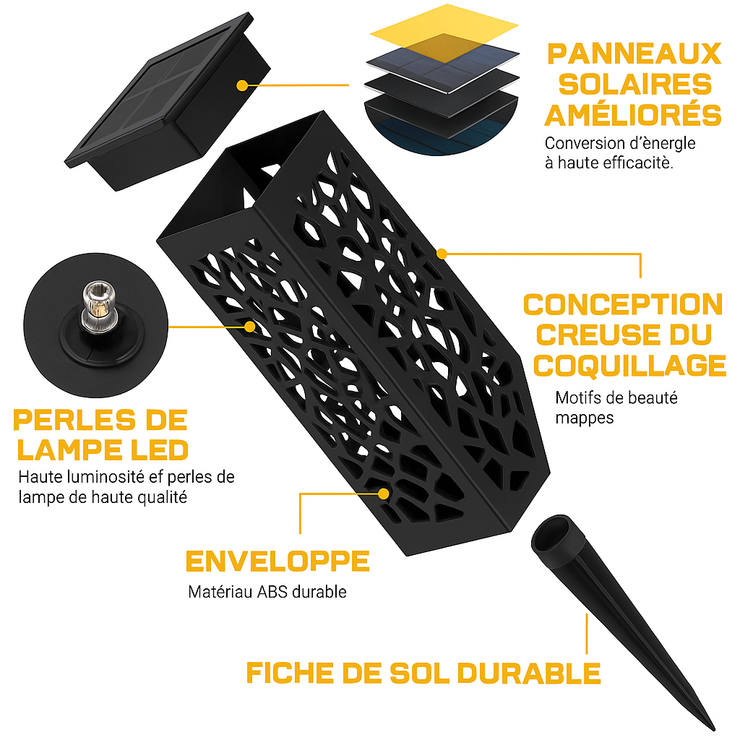 Lampes Solaires d'Extérieur Deux Pour le Prix d’un