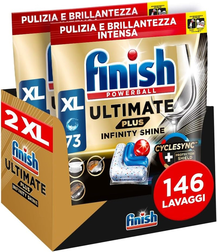 146 Finish Ultimate PLUS Lavastoviglie-Kapseln 