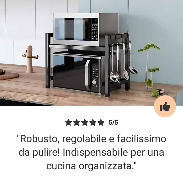 MicroBorner™ Étagère Extensible Pour four à Micro-Ondes (SPAGNA)